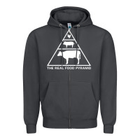 Smoke the real food pyramid carnivore Zipper Hoodie - linhVisuals