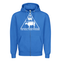 True Royal the real food pyramid carnivore Zipper Hoodie - linhVisuals