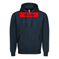 Navy wasian Zipper Hoodie - linhVisuals