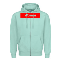 Seafoam wasian Zipper Hoodie - linhVisuals