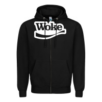 Black Woke Zipper Hoodie - linhVisuals