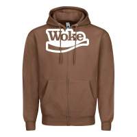 Chestnut Woke Zipper Hoodie - linhVisuals