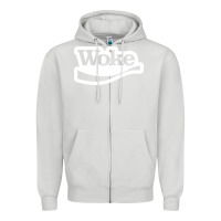 Dove Grey Woke Zipper Hoodie - linhVisuals