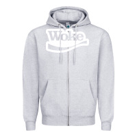Heather Grey Woke Zipper Hoodie - linhVisuals