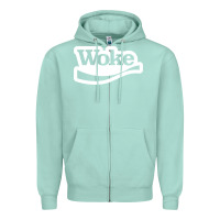Seafoam Woke Zipper Hoodie - linhVisuals