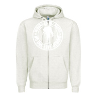 Oatmeal Heather Wounded Warrior No One Left Behind War Veteran Zipper Hoodie - linhVisuals