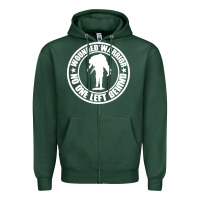 Sports Green Wounded Warrior No One Left Behind War Veteran Zipper Hoodie - linhVisuals