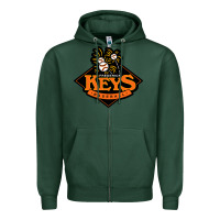 Sports Green frederick keys Zipper Hoodie - linhVisuals