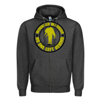 Charcoal Heather Wounded Warrior No One Left Behind War Veteran Zipper Hoodie - linhVisuals
