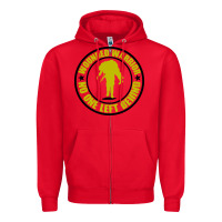 Red Wounded Warrior No One Left Behind War Veteran Zipper Hoodie - linhVisuals
