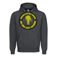 Smoke Wounded Warrior No One Left Behind War Veteran Zipper Hoodie - linhVisuals