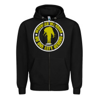 Black Wounded Warrior No One Left Behind War Veteran Zipper Hoodie - linhVisuals