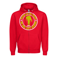 Red Wounded Warrior No One Left Behind War Veteran Zipper Hoodie - linhVisuals