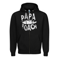 Black papa roach Zipper Hoodie - linhVisuals
