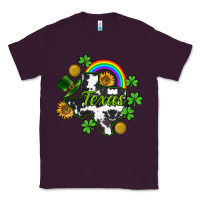 Plum Texas map St. Patrick's Classic Tee - CowGirlArtShop