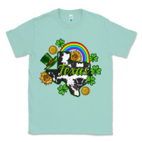 Seafoam Texas map St. Patrick's Classic Tee - CowGirlArtShop