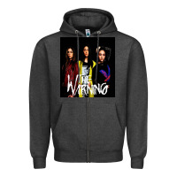 Charcoal Heather The warning Zipper Hoodie - linhVisuals