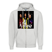 Dove Grey The warning Zipper Hoodie - linhVisuals