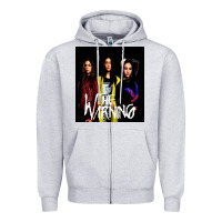 Heather Grey The warning Zipper Hoodie - linhVisuals