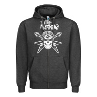 Charcoal Heather The warning Amazing Zipper Hoodie - linhVisuals