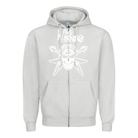 Dove Grey The warning Amazing Zipper Hoodie - linhVisuals