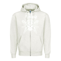 Oatmeal Heather The warning Amazing Zipper Hoodie - linhVisuals