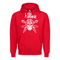Red The warning Amazing Zipper Hoodie - linhVisuals