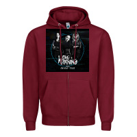 Burgundy The warning Live Tour 2022 Zipper Hoodie - linhVisuals