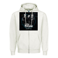 Oatmeal Heather The warning Live Tour 2022 Zipper Hoodie - linhVisuals