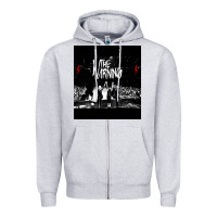 Heather Grey The warning Tour Zipper Hoodie - linhVisuals