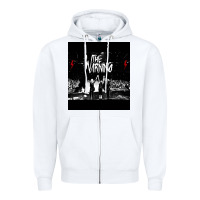 White The warning Tour Zipper Hoodie - linhVisuals