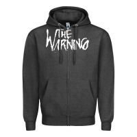 Charcoal Heather The warning Style Zipper Hoodie - linhVisuals