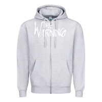 Heather Grey The warning Style Zipper Hoodie - linhVisuals