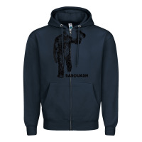 Navy cool unique sasquash sasquatch and squash bigfoot t shirt Zipper Hoodie - linhVisuals