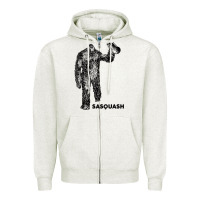 Oatmeal Heather cool unique sasquash sasquatch and squash bigfoot t shirt Zipper Hoodie - linhVisuals