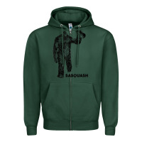 Sports Green cool unique sasquash sasquatch and squash bigfoot t shirt Zipper Hoodie - linhVisuals