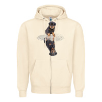 Sandshell rottweiler reflection t shirt funny father's day dog gifts Zipper Hoodie - linhVisuals