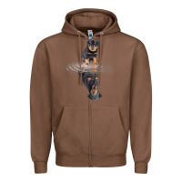 Chestnut rottweiler reflection t shirt funny father's day dog gifts Zipper Hoodie - linhVisuals