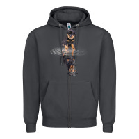 Smoke rottweiler reflection t shirt funny father's day dog gifts Zipper Hoodie - linhVisuals