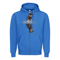 True Royal rottweiler reflection t shirt funny father's day dog gifts Zipper Hoodie - linhVisuals