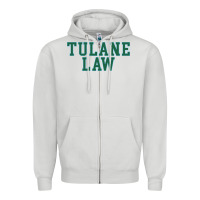 Dove Grey tulane law school Zipper Hoodie - linhVisuals