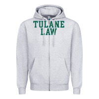 Heather Grey tulane law school Zipper Hoodie - linhVisuals