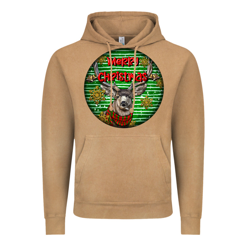 Mule Buck Deer Head Christmas Vintage Hoodie by LillyAllenDesigns | Teevron