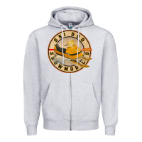 Heather Grey ski doo vintage snowmobiles Zipper Hoodie - linhVisuals