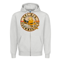 Dove Grey ski doo vintage snowmobiles Zipper Hoodie - linhVisuals