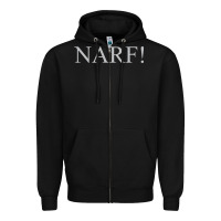 Black narf Zipper Hoodie - linhVisuals