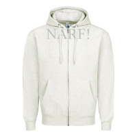 Oatmeal Heather narf Zipper Hoodie - linhVisuals