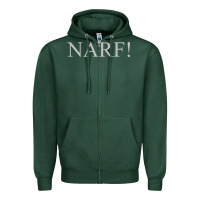 Sports Green narf Zipper Hoodie - linhVisuals