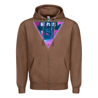 Chestnut tired japanese otaku   abandoned city street art t shirt Zipper Hoodie - linhVisuals