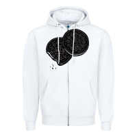 White oreo lover  cookies Zipper Hoodie - linhVisuals